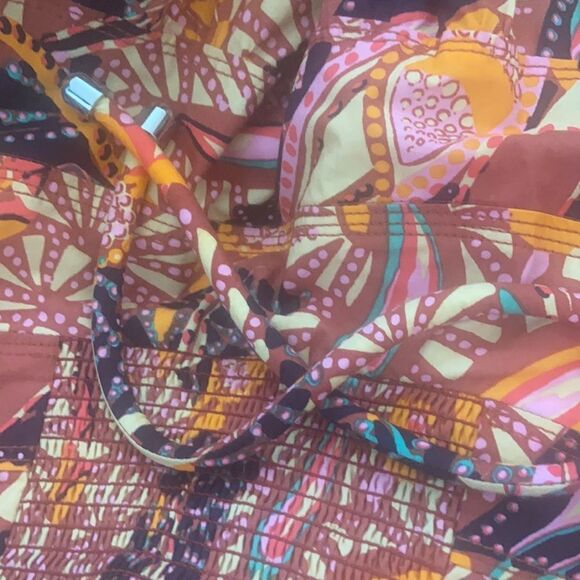 NWT A.L.C. Women's Adele Tiered Halter Maxi Dress in Russet Multi Size 00 - Picture 7 of 12